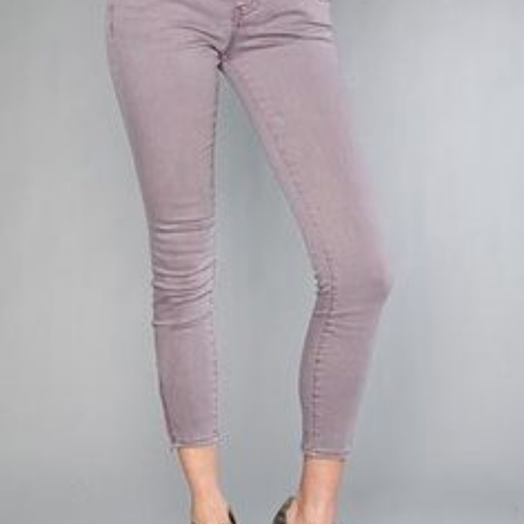 Free People Millennium Violet Cropped ankle zipper - Picture 2 of 7